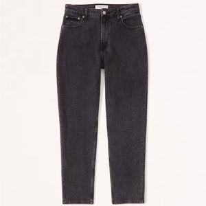 Abercrombie black curve love mom jeans